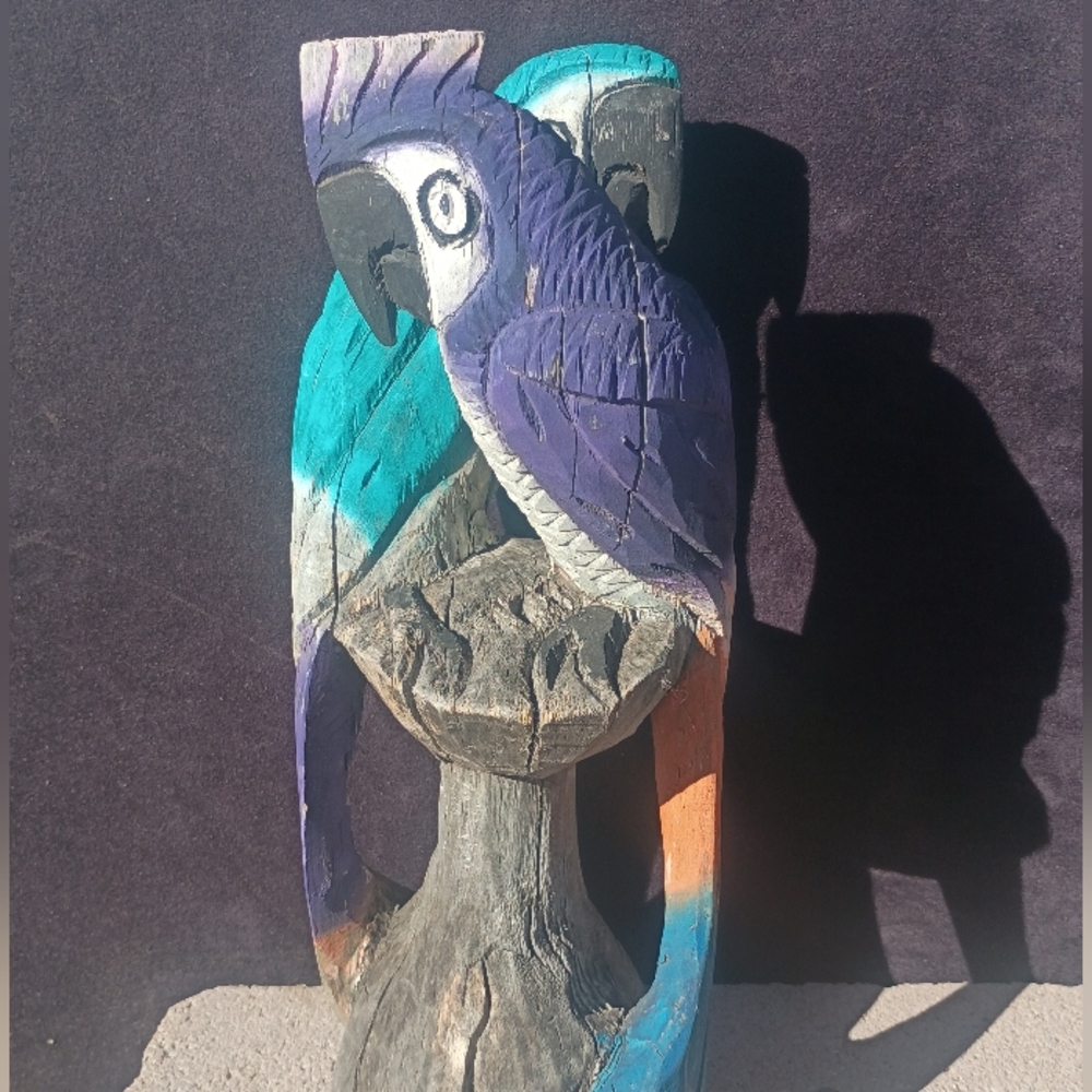 Museum Grade 1993 Chainsaw Carving Signed Ocho Original Fine Art Sculpture ♋